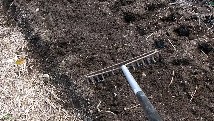 5060 raking soil